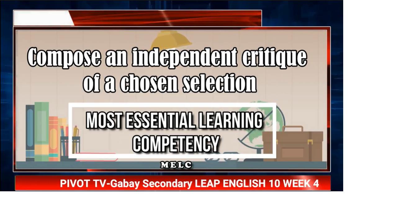 PIVOT TV English 10 Quarter3 Week4